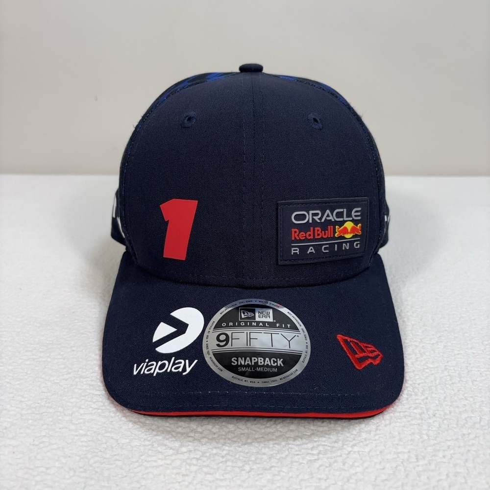 Oracle Red Bull Racing Hat Mens S/M Navy Max Verstappen SnapBack 9 Fifty New Era